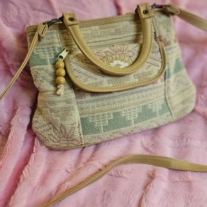 VINTAGE | Tribal Embroidered Bead Pastel Handbag